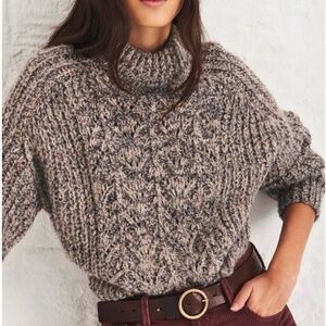ba&sh Nathan Turtleneck Sweater | Multicolor | Size Small | US 4